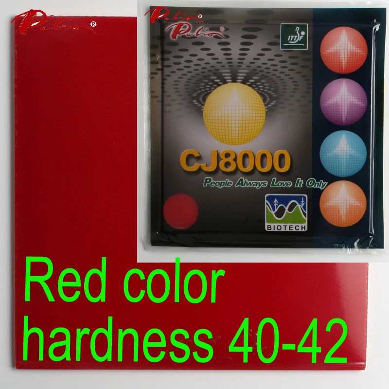red Palio официальный долгосрочный CJ8000 40-42 Настольный теннис резиновая BIOTECH technilogy быстрая атака с петлей липкая ракетка для настольного тенниса - Цвет: red