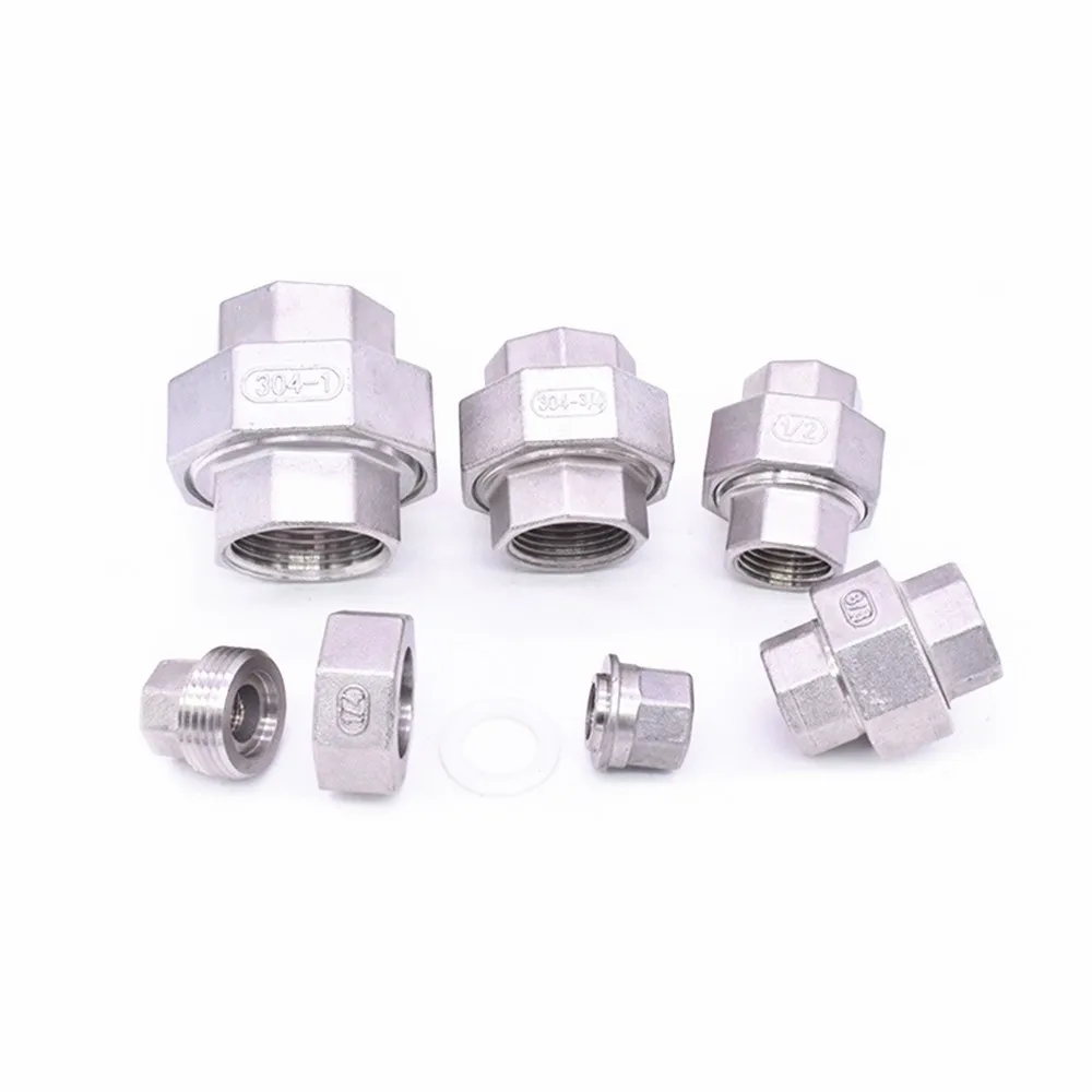 1/" 1/4" 3/" 1/2" 3/" 1" " 1-1/4" 1-1/" резьба SS 304 нержавеющая сталь соединение под давлением Соединительная муфта соединительная труба фитинг