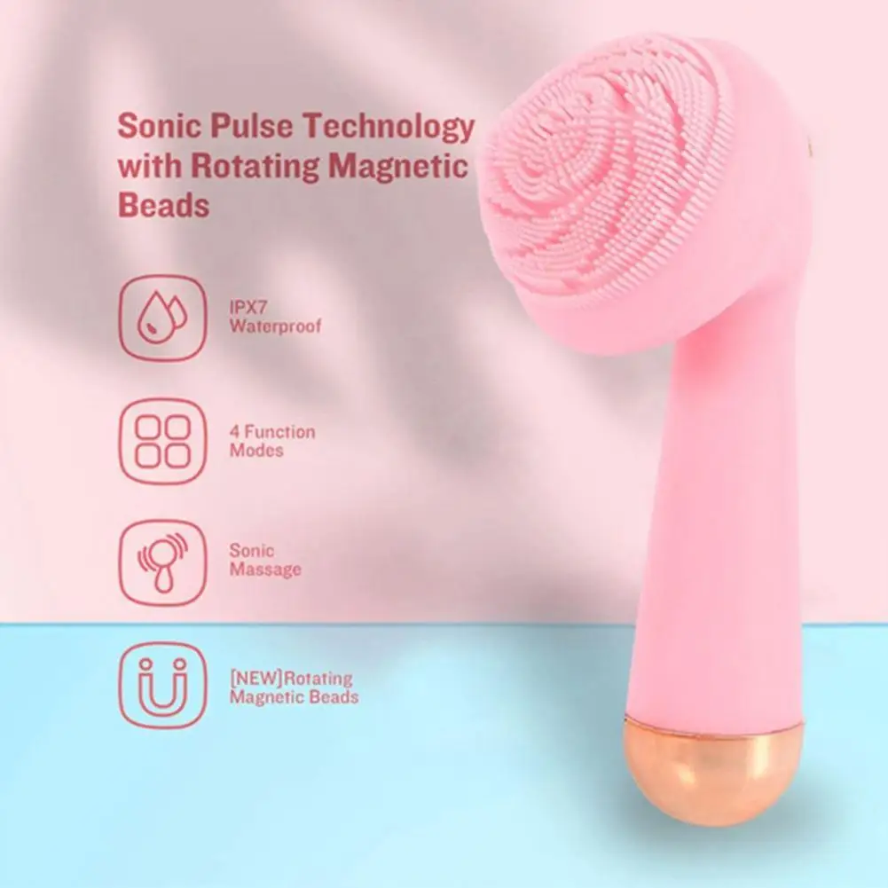 

Silicone Cleansing Brush Face Brush Waterproof Sonic Pore Deep Cleanser Massager Skin Cleansing Vibration P5M3