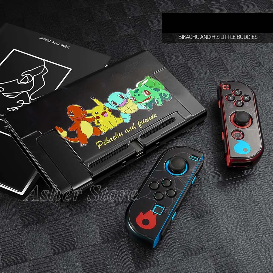 13 Nintendo switch шаблон Защитный чехол красочный жесткий корпус+ 4 Аналоговые крышки для nintendo Switch консоли Joy-con аксессуары - Цвет: 13