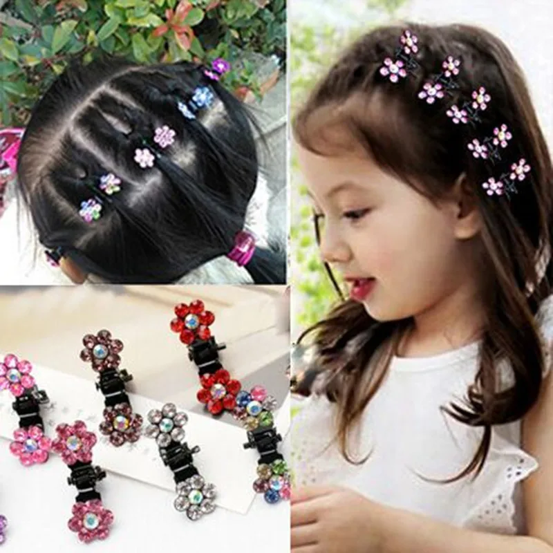 1 шт хрустальные стразы обувь с украшениями в виде цветков и бабочек коготь волос