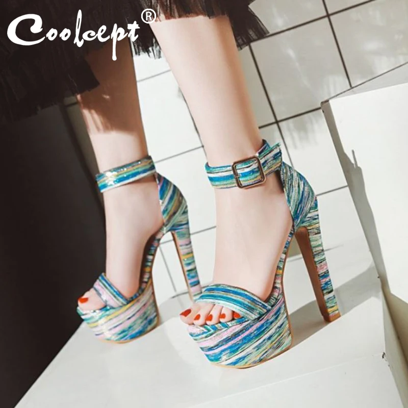 Женские босоножки Coolcept большого размера 33-48 повседневная обувь на платформе и