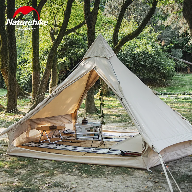 Палатка Naturehike Lang на 3 4 человек утепленная дышащая хлопковая палатка для отдыха