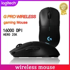Беспроводная игровая мышь Logitech G PRO HERO 16000 DPI сенсорная Лазерная игровая мышь LIGHTSPEED RGB Двухрежимная мышь совместимая с POWERPLAY