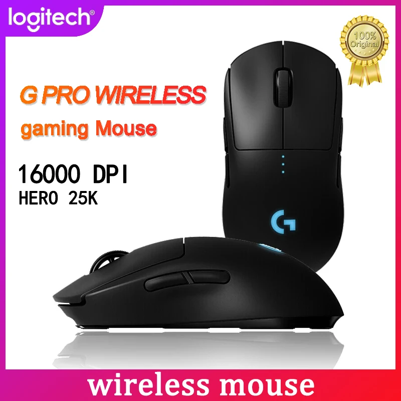 Беспроводная игровая мышь Logitech G PRO HERO 16000 DPI сенсорная Лазерная LIGHTSPEED RGB