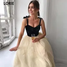 Lorie a line querida tule vestido de noite 2021 única moda ajustável alças de espaguete robe de soirée femme baile formal (2)