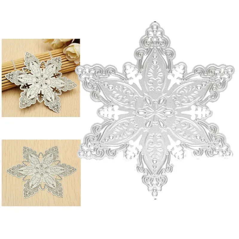 

Carbon Steel Cutting Dies Stencil Scrapbooking Embossing Christmas Snowflake DIY Craft Metal