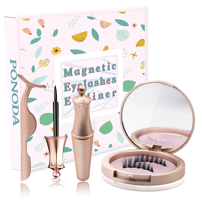 Накладные ресницы на магнитах подводка для глаз Магнитный ненастоящий с