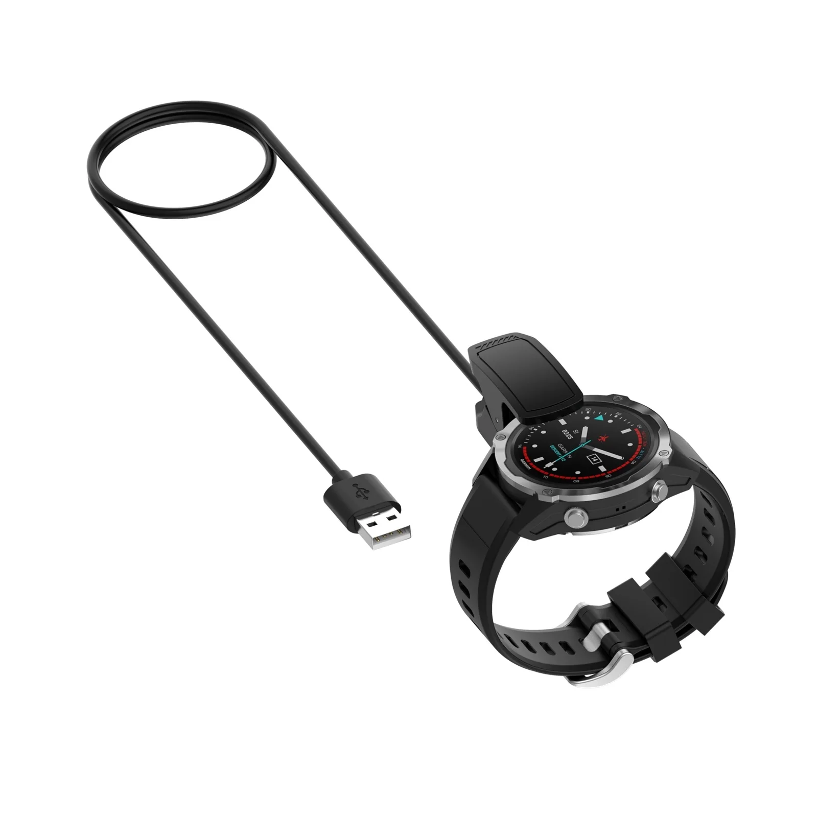 

1M USB Charger Dock Station Clip Cradle Charging Data Cable Line Cord forGarmin Descent Mk2 Watch-Style Dive Smart Bracelet