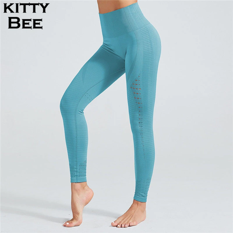 Vital бесшовные леггинсы с высокой талией для йоги брюки эластичные тренажерного