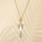 Ожерелье с подвеской в стиле аниме мультфильма She-Ra, винтажное ожерелье-чокер с золотой принцессой, Подвеска для женщин, ювелирные изделия, подарки