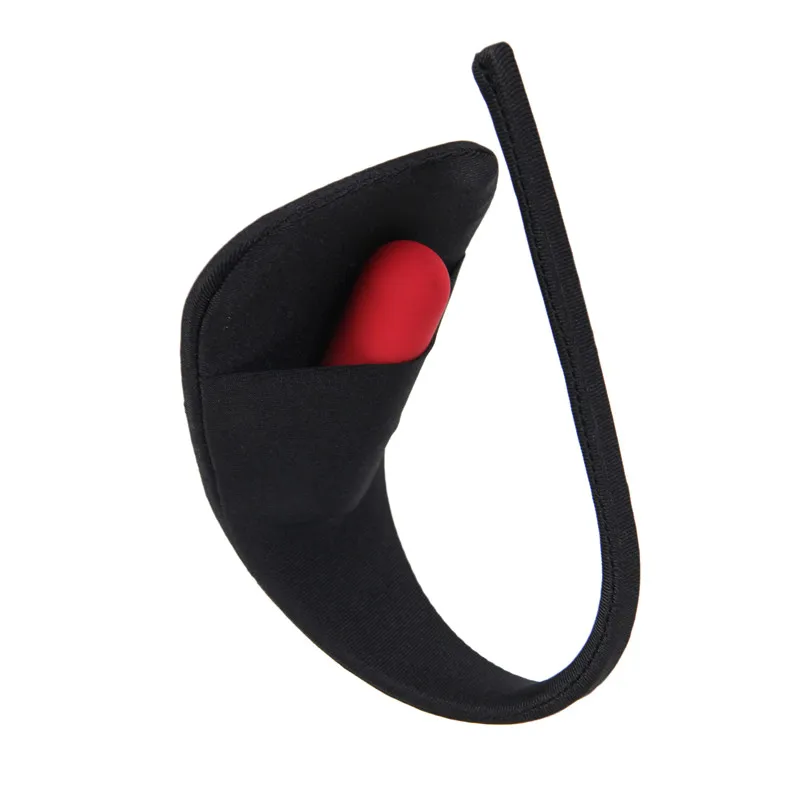 Трусы-стринги Женские однотонные с карманом пикантные черные трусы-невидимки