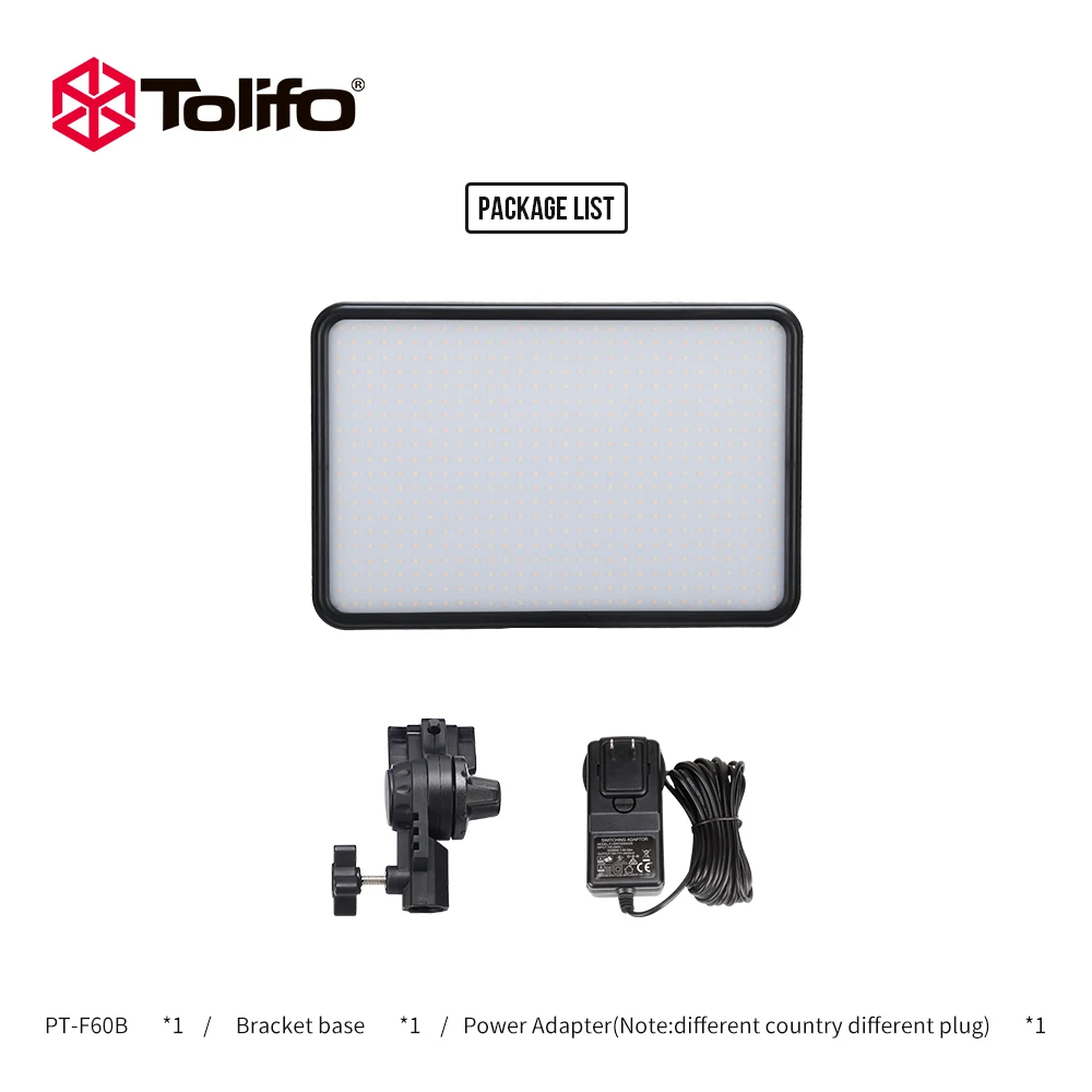Светодиодный светильник Tolifo PT F60B 600 шт. двухцветная приглушаемая ультра яркая