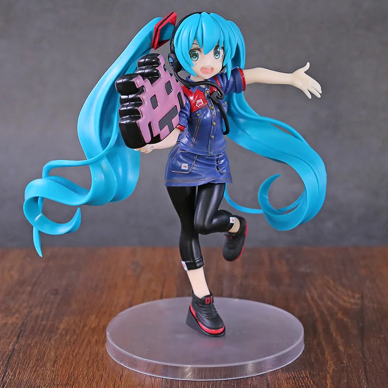 Hatsune Miku Vocaloid vol.2 униформа. Коллекционная модель игрушки из ПВХ