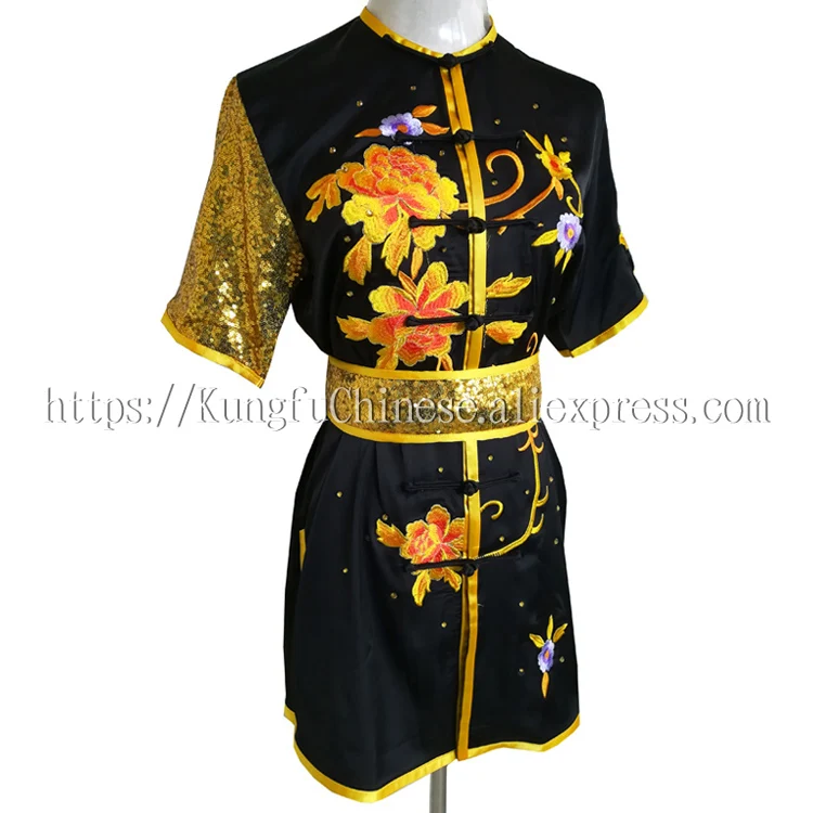 Китайская ушу форма для кунг-фу одежда боевых искусств костюм с вышивкой