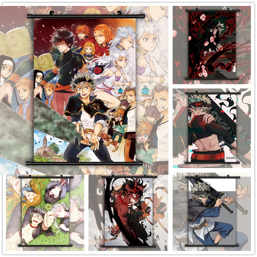 

Black Clover Anime Manga HD Print Wall Poster Scroll