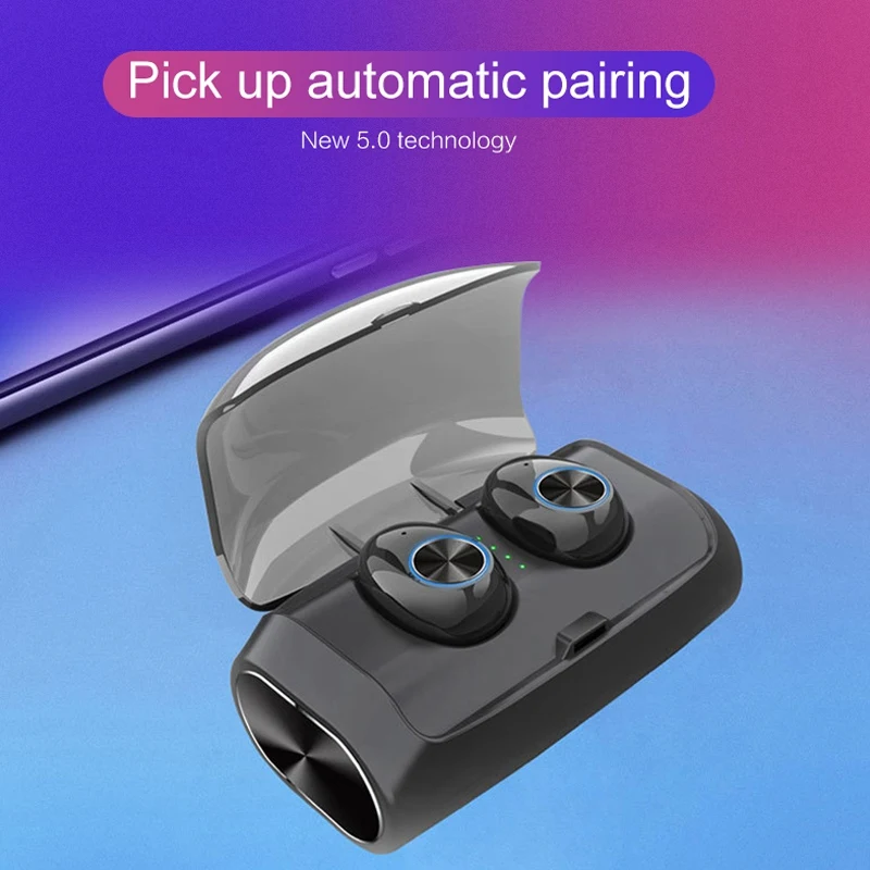 Tws стереонаушники V6 с шумоподавлением и зарядным футляром|Наушники гарнитуры| |