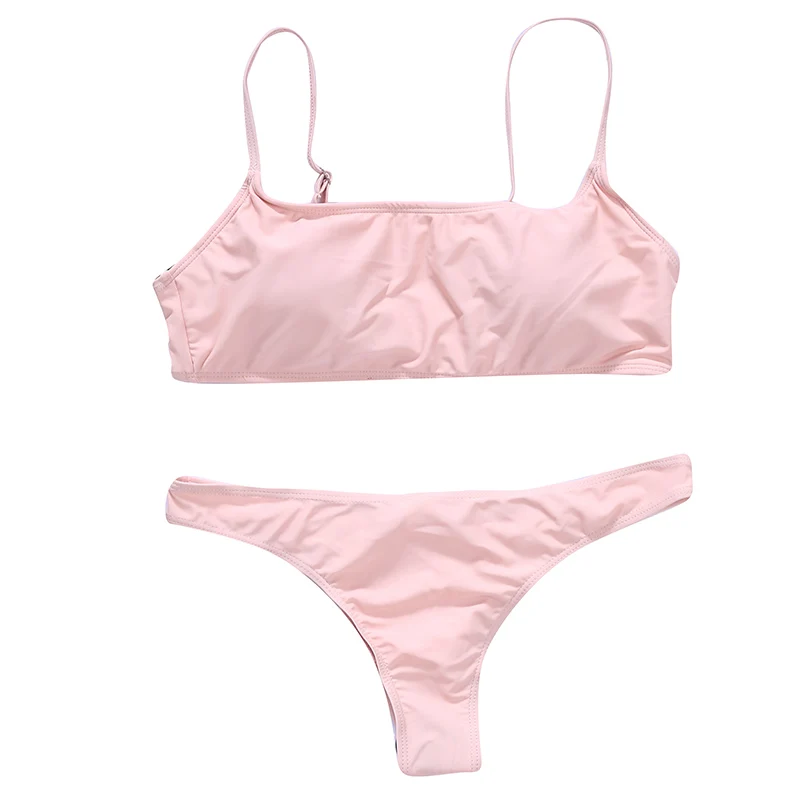 

2021 New Sexy Push Up Unpadded Brazilian Bikini Set Women Vintage Swimwear Swimsuit Beach Suit Biquini bathing suits