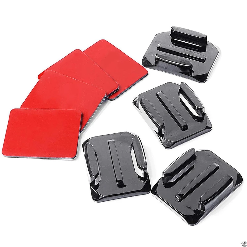 Helmet Accessories Kit Set 12x Surface Mounts + Adhesive Stickers Sticker Pads for GoPro Hero 7/6/5/4/3+/3 Session SJ40 | Электроника
