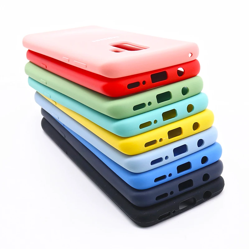 Оригинальный чехол для Samsung S9/S9 + из жидкого силикона официальная силиконовая