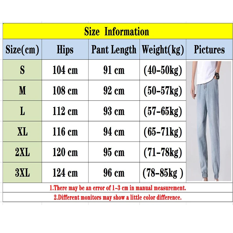 

New Casual Washed Men's Harem Jeans 2021 Elastic Waist Loose Pants Male Fashion Streetwear Baggy Hip Hop Style Men Trousers