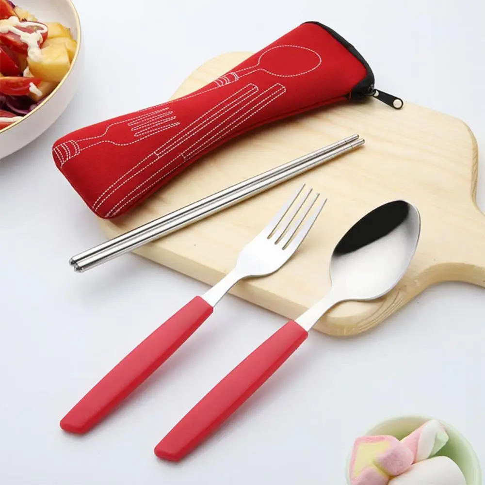 

Portable Tableware Zipper Bag Outdoor Travel Camping Recyclable Cutlery Pouch