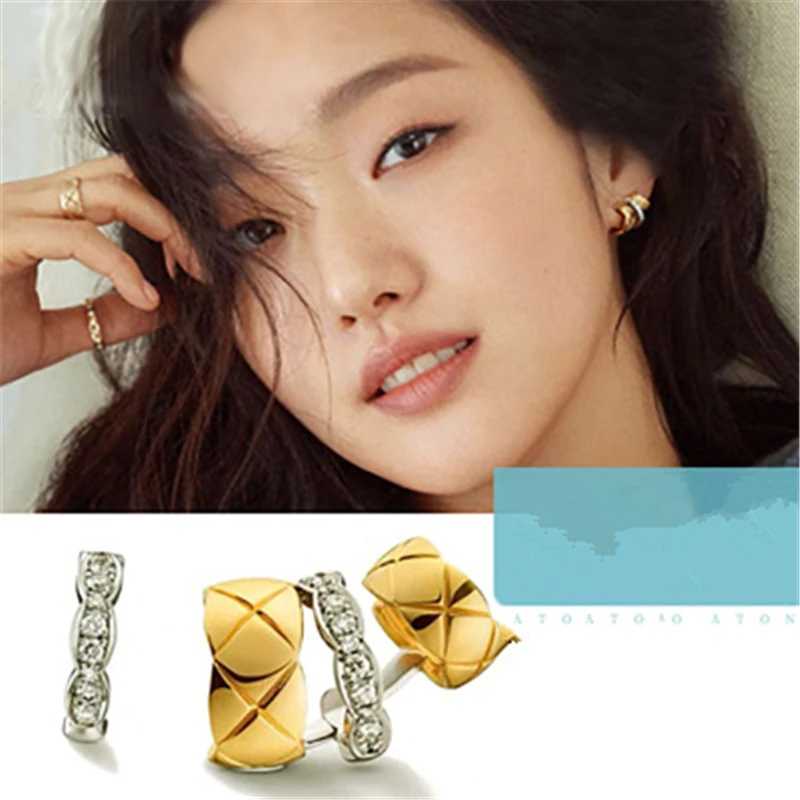 

The eternal monarch of Korean Drama trend for women Earrings female Star style ресницы piercing man