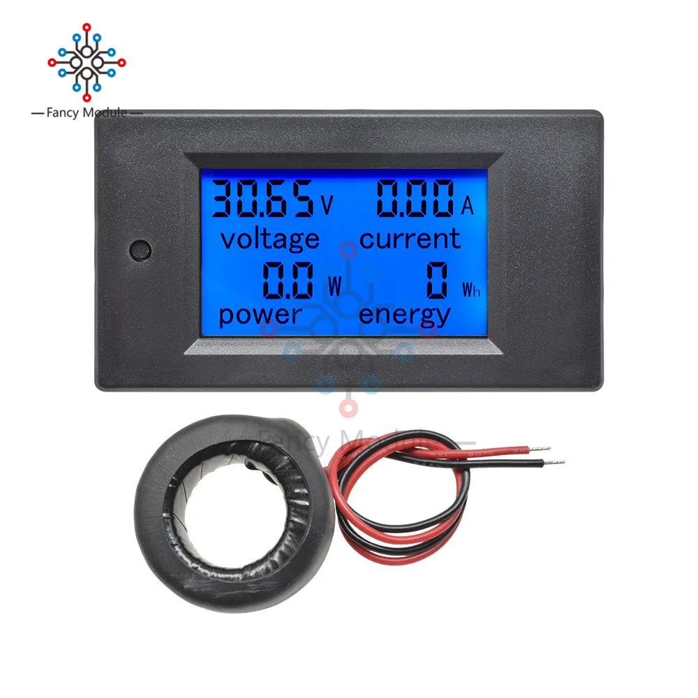 Цифровой измеритель мощности 100А переменный ток 80 260 в|amp volt|volt meteranalog voltmeter |
