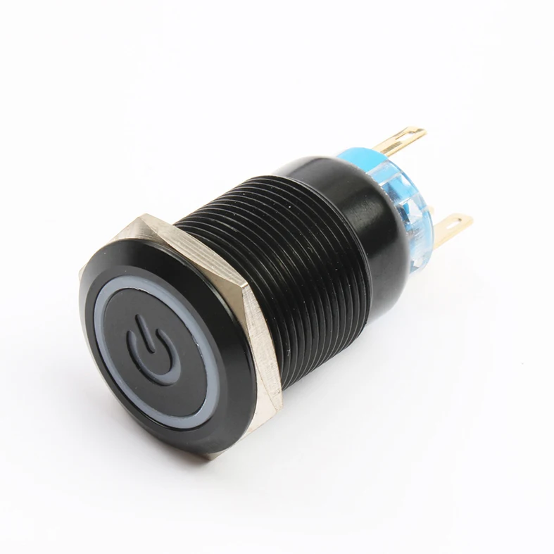 

Кнопка питания черного цвета, 19 мм, водостойкая, с фиксацией 1NO1NC, 12-24 В, 3-6 в, красный, зеленый