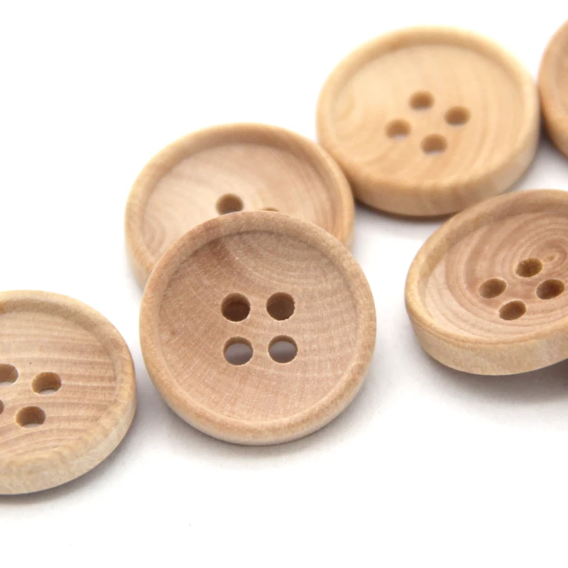 

13 мм 4 отверстия натуральный круглый деревянный кардиган пуговицы для одежды детская куртка ручной работы декоративные аксессуары для руко...