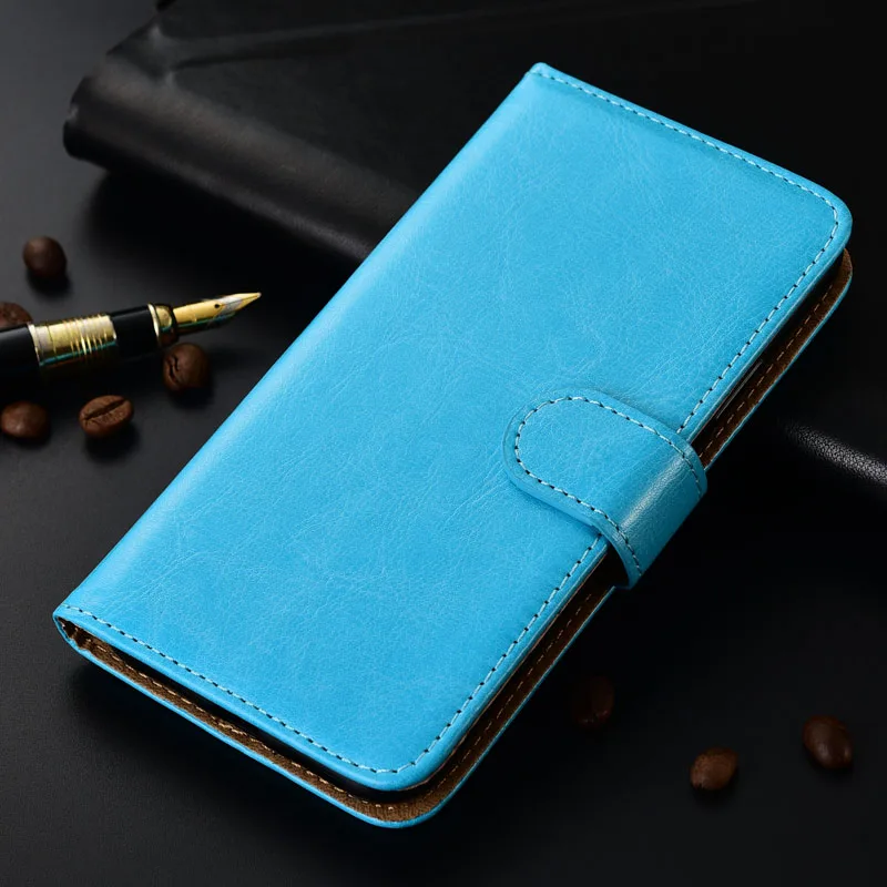 Senseit E400 роскошный эксклюзивный нескользящий флип-чехол-бумажник из искусственной кожи для Senseit E400 Ультратонкий чехол для телефона, чехол-книжка - Цвет: Blue