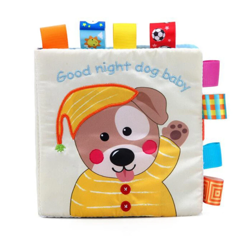 

Baby Cloth Book Baby Not Torn Early Education Enlightenment Toy Book Can Mouth Bite Doesn'T Fade Puppy Dog Cute Kawaii Books New