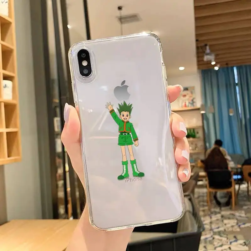 Чехол для телефона hunter x Для iPhone 11 12 Mini 13 Pro XS Max X 8 7 6s Plus 5 SE XR прозрачный чехол |