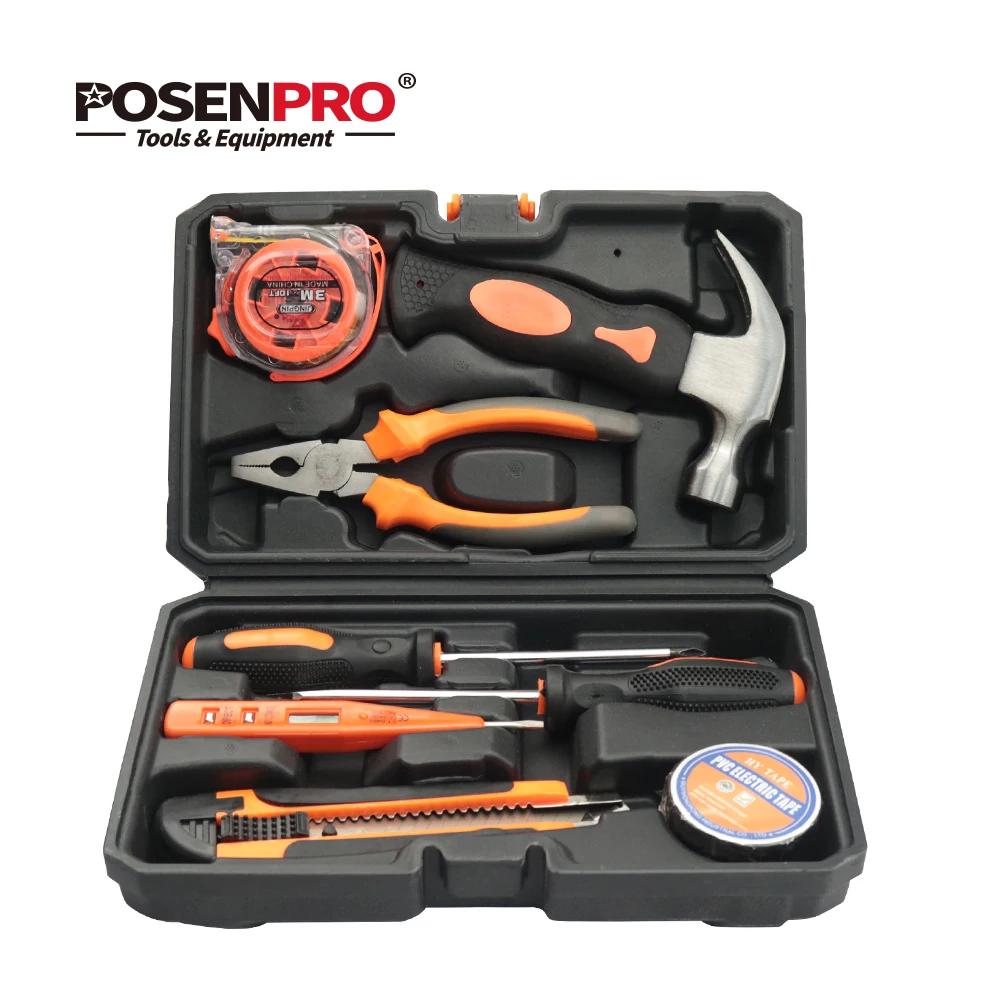 Набор инструментов POSENPRO 8 шт. Набор инструментов с отверткой тест карандаш молоток ручные инструменты BMC коробка
