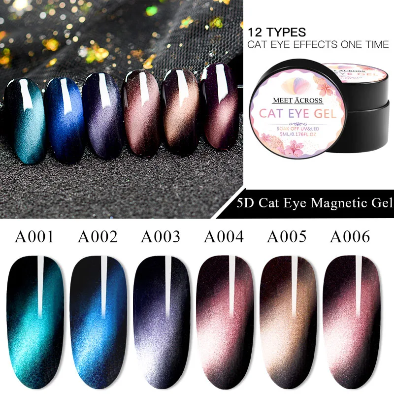 Встречайте 5D кошачьи глаза гель для ногтей Хамелеон использования с магнитом лак