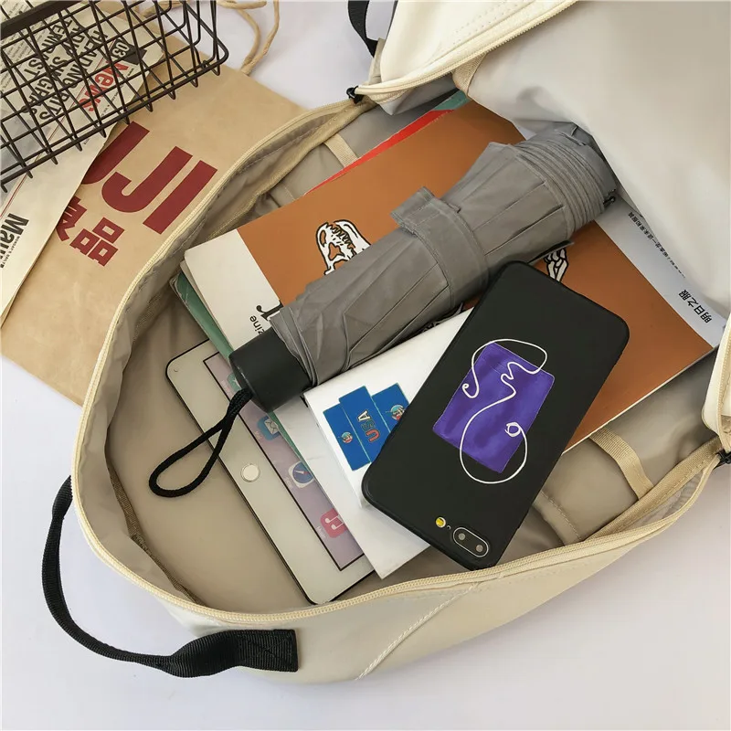 

Strong Nylon Women Backpack Female Simple Leisure Student Schoolbag for Teenage Girls Fashion Travel Bagpack Book Mochilas 2021