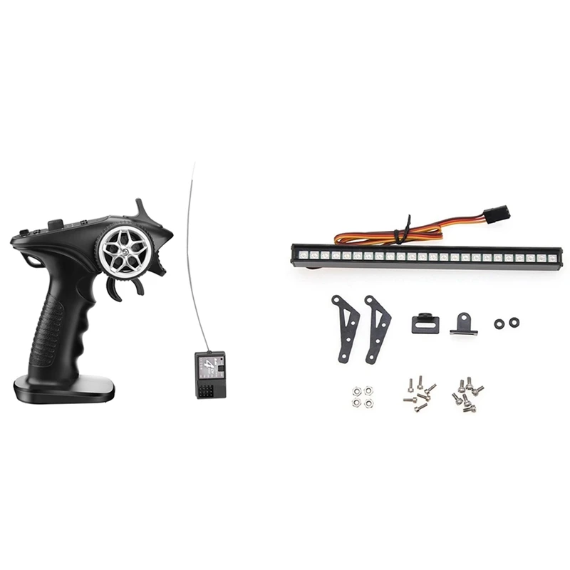 

20 Modes Flicker RC Car Upgrade Parts Color LED Light Bar Roof Lamp With Remote Control Digital Radio Transmitter Wire