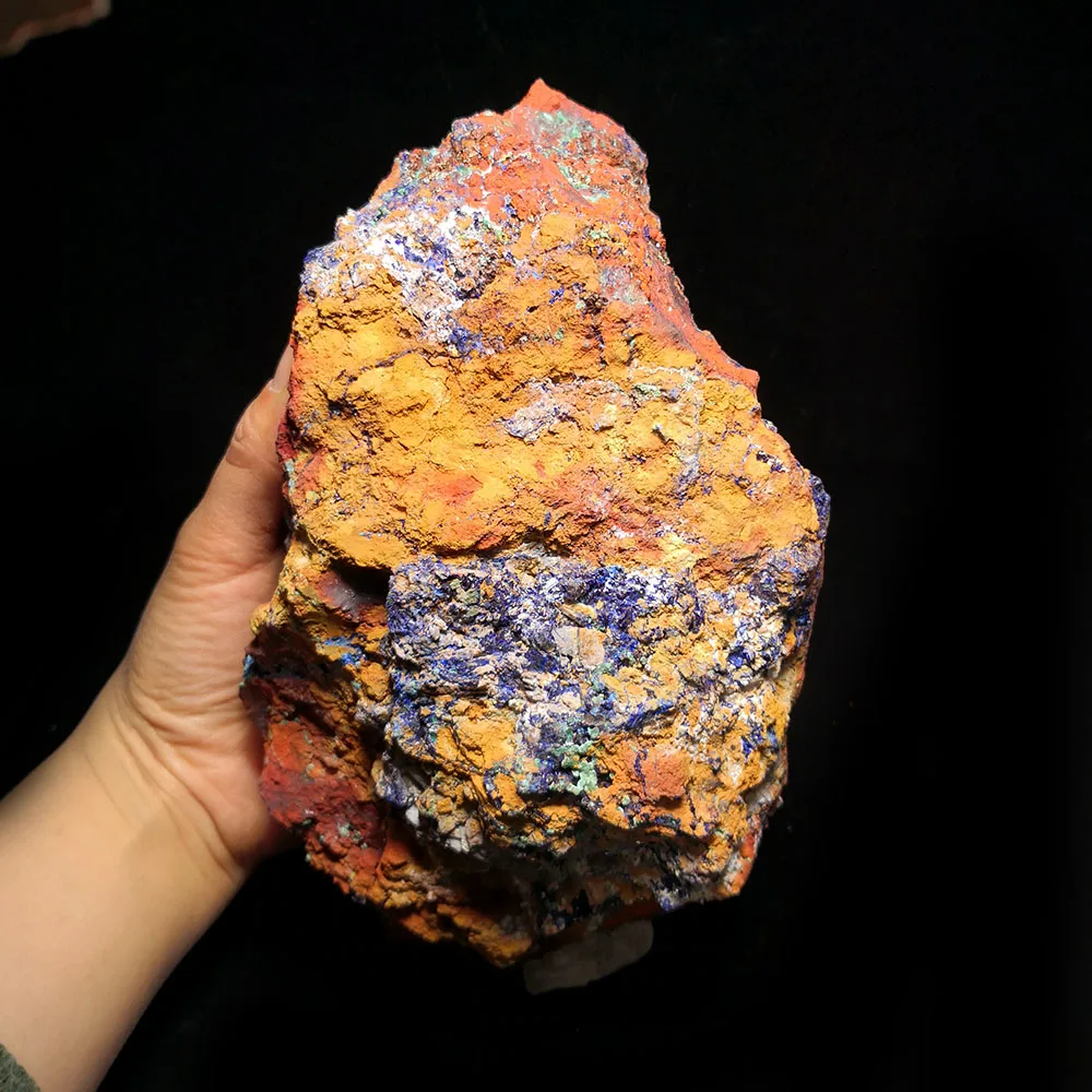 

2944g A7-2sun Natural Malachite and Azurite Mineral Crystal Specimen Home Decoration From Laos