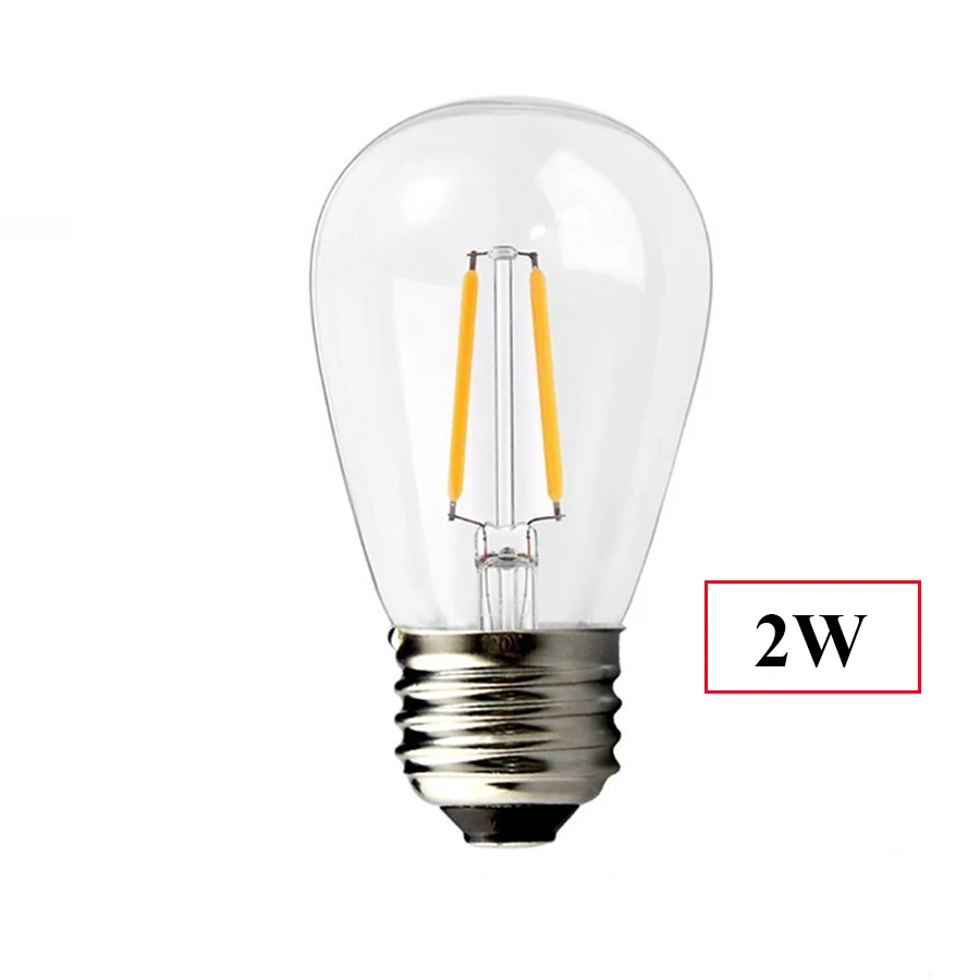 

S14 Commercial Grade LED String Light With 5/10/15PCS Edison Bulbs E27 Outdoor Waterproof For Street Backyard Patio Cafe Bistro