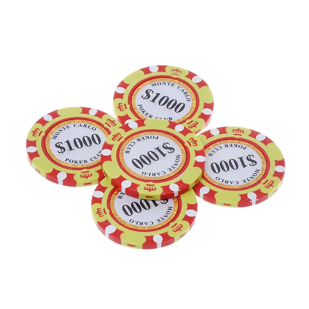 5 шт. фишки для покерных карт 14 г|Покерные фишки | |
