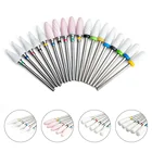 Алмазное сверло для ногтей керамический, твердосплавный, вращающееся сверло, фрезы для ногтей, инструмент для маникюра и педикюра, электрическая дрель