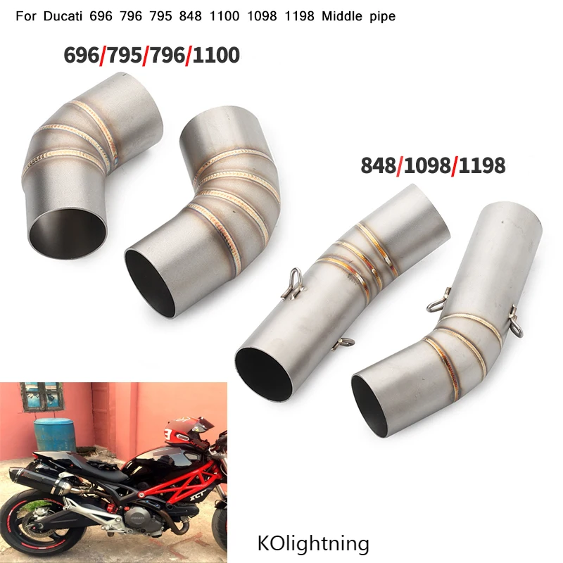 Silp на Ducati 696/796/795/848/1100/1098/1198 Модифицированная средняя Соединительная труба для
