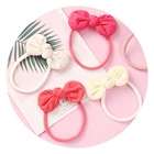 Повязка на голову детская, нейлоновая, с кроличьими ушками, 34 Цвета