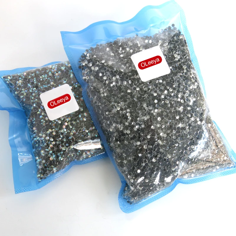 Оптовая продажа большая упаковка кристаллы AB железные Стразы стеклянные стразы