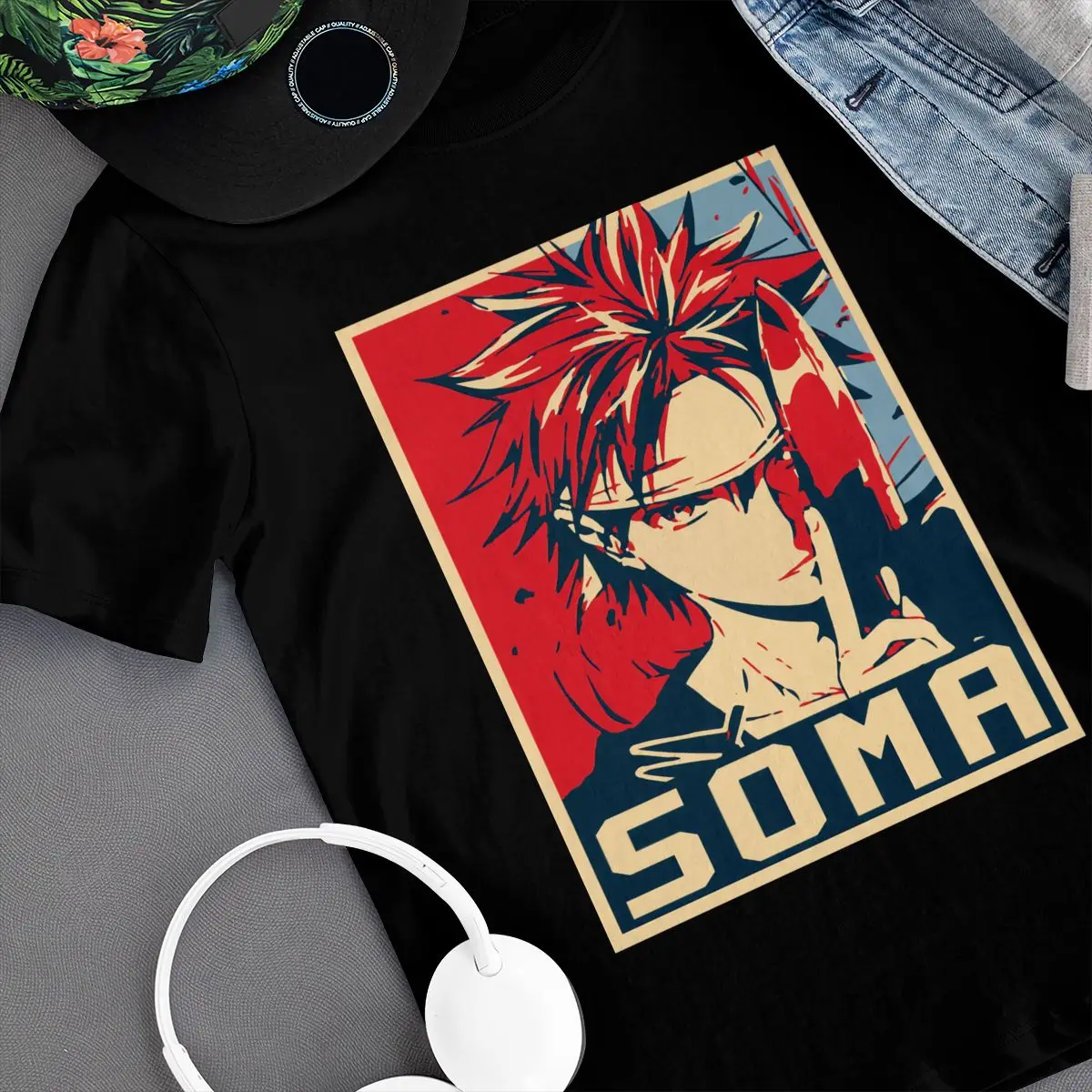 Shokugeki No Soma футболка Большая мужская удивительный принт 100 хлопок Повседневная |
