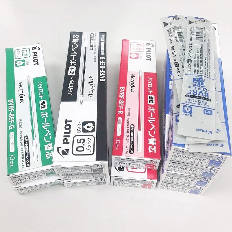 Ceny Japonia PILOT 0.5mm I 0.7mm Długopis Napełniania BVRF-8EF I BVRF-8F Garnitur Dla Pilota BKSG-25F 10 Sztuk/partia