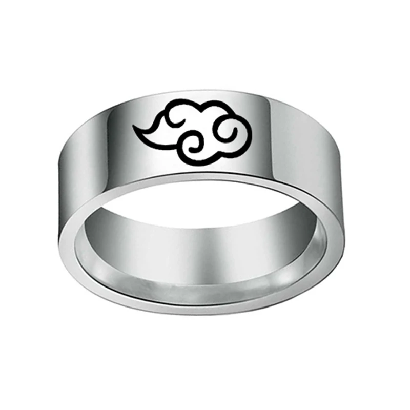 

YWSHK Anime Cosplay Cloud Rings Japanese Style Animation Cosplay Ring Stainless Steel Jewelry Men's Rings Customizable LOGO