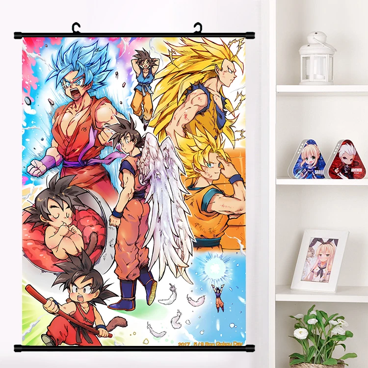 Аниме Драконий жемчуг Yamcha настенные свитки Фреска плакат Настенные подвесные