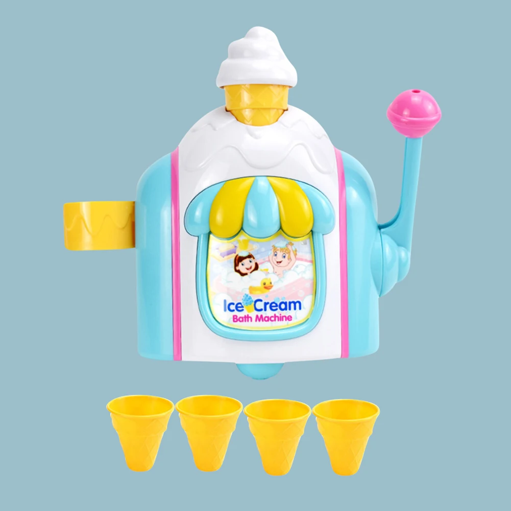 

Children Blowing Bubble Machine Baby Shower DIY Bathtub Companion Toy Bubbles Maker for Kids Outdoor Playing Toy