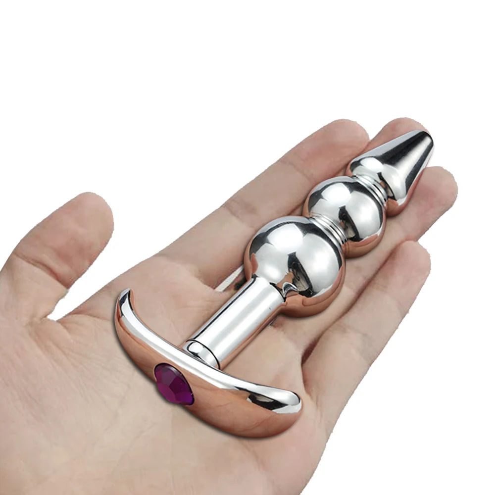 Анальная пробка из нержавеющей стали металлический вагинальный фаллоимитатор
